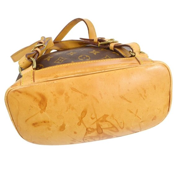 LV Louis Vuitton Backpack Bag Montsouris MM Brown Monogram - Picture 3 of 10